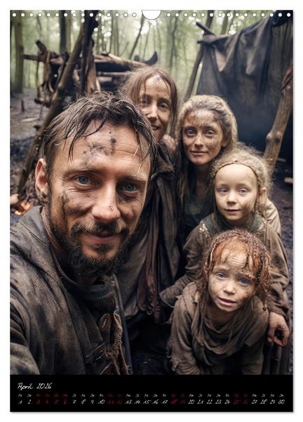 Produktbild: Mittelalterselfies (Wandkalender 2026 DIN A3 hoch), CALVENDO Monatskalender