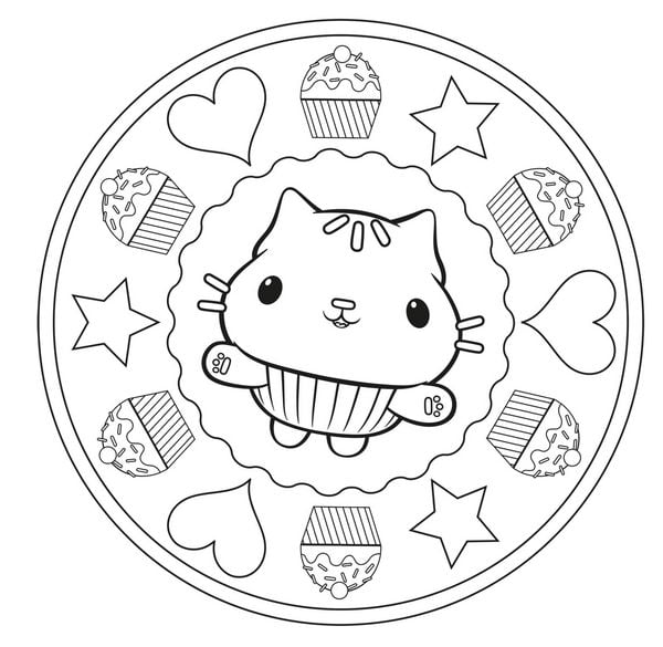 Produktbild: Gabby's Dollhouse: Mandala-Malspaß