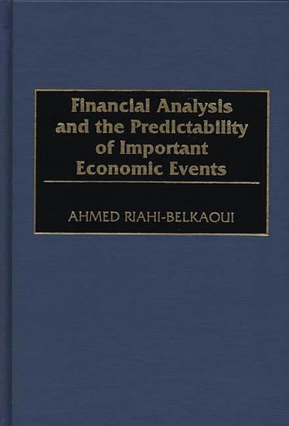 Produktbild: Financial Analysis and the Predictability of Important Economic Events
