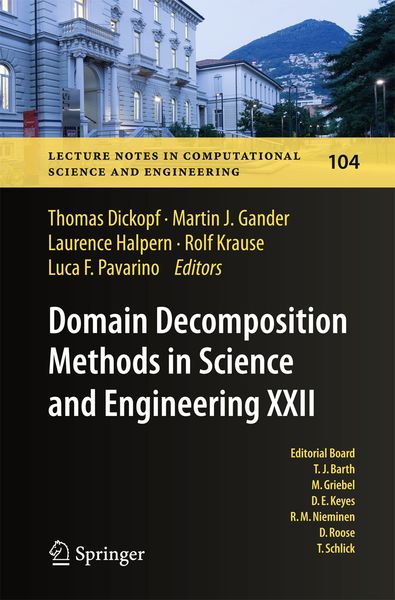 Produktbild: Domain Decomposition Methods in Science and Engineering XXII