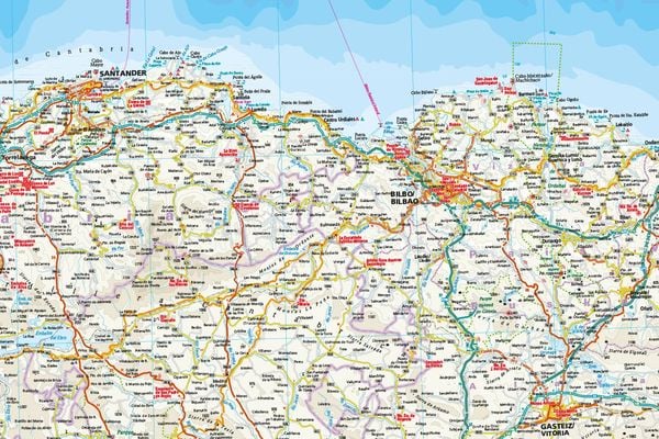 Reise Know-How Landkarte Spanien Nord mit Jakobsweg / Northern Spain and Way of St. James (1:350.000)