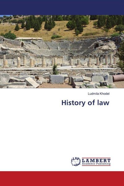 Produktbild: History of law