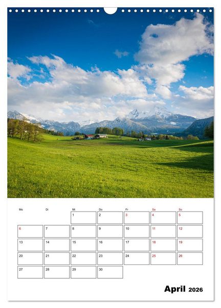 Produktbild: Traumhaftes Berchtesgadener Land (Wandkalender 2026 DIN A3 hoch), CALVENDO Monatskalender