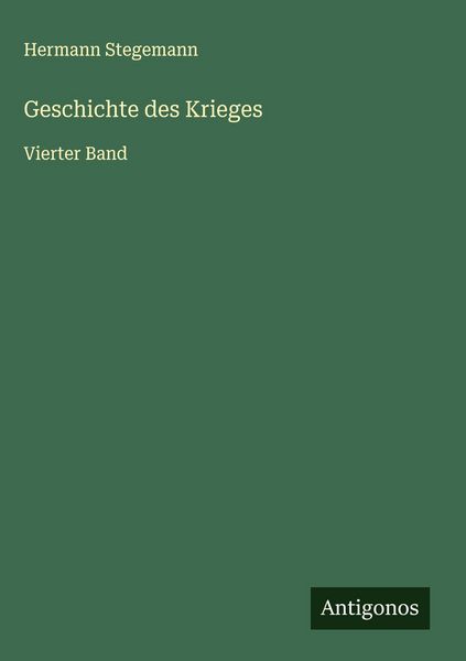 Produktbild: Geschichte des Krieges