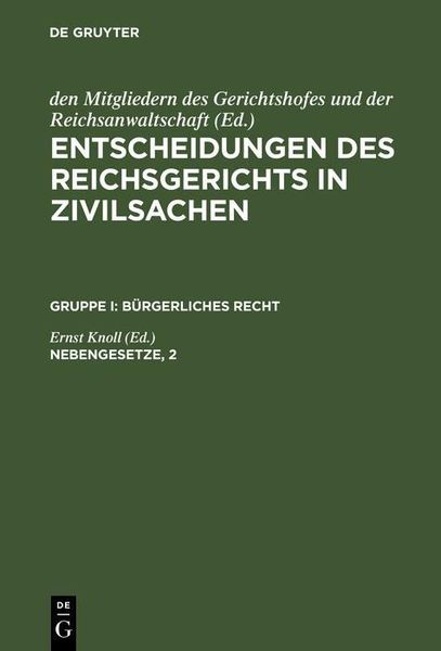 Produktbild: Nebengesetze, 2