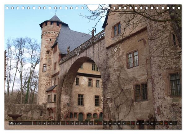 Produktbild: Burgen & Schl&ouml;sser im Odenwald (Wandkalender 2026 DIN A4 quer), CALVENDO Monatskalender