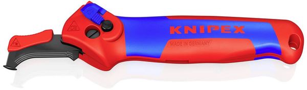 Produktbild: Knipex 16 50 145 SB Abisoliermesser Geeignet f&uuml;r Rundkabel 7mm (max)
