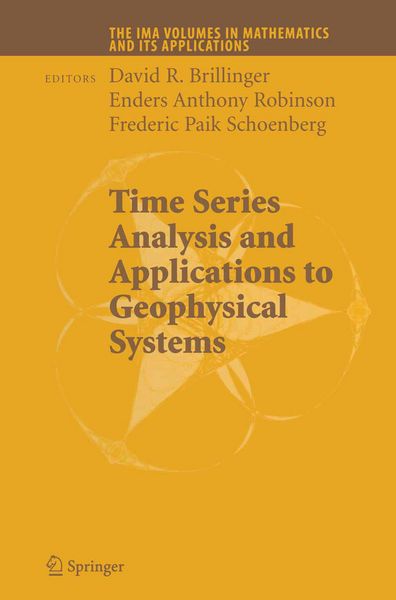 Produktbild: Time Series Analysis and Applications to Geophysical Systems