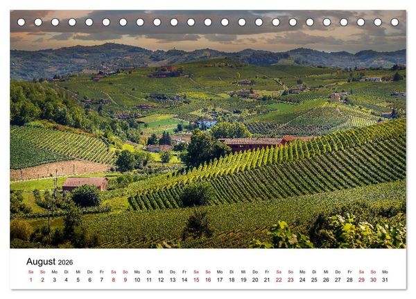 Produktbild: Piemont und Turin (Tischkalender 2026 DIN A5 quer), CALVENDO Monatskalender