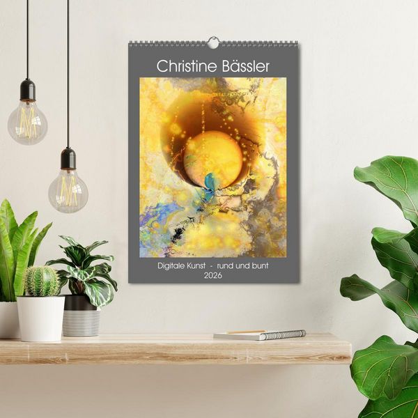 Produktbild: Digitale Kunst - rund und bunt (Wandkalender 2026 DIN A3 hoch), CALVENDO Monatskalender