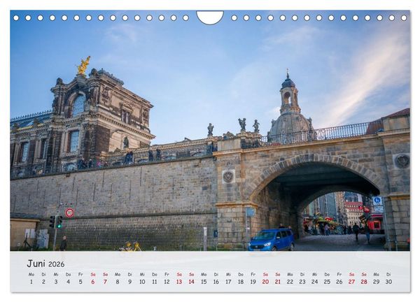 Produktbild: Dresden - Sachsens Perle an der Elbe (Wandkalender 2026 DIN A4 quer), CALVENDO Monatskalender