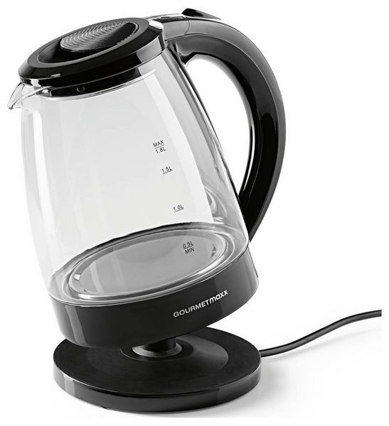 Produktbild: GourmetMaxx Wasserkocher Schwarz Fassungsverm&ouml;gen: 1.8l