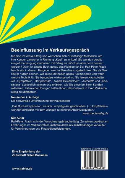 Produktbild: Beeinflussung im Verkaufsgespr&auml;ch