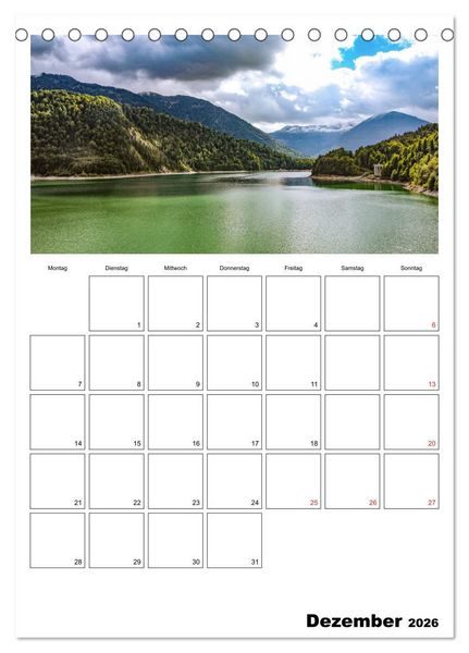 Produktbild: Bayerische Bergwelten (Tischkalender 2026 DIN A5 hoch), CALVENDO Monatskalender