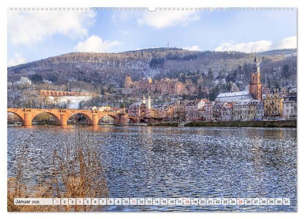 Produktbild: Romantisches Neckartal (hochwertiger Premium Wandkalender 2026 DIN A2 quer), Kunstdruck in Hochglanz