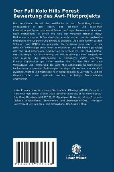 Produktbild: Der Fall Kolo Hills Forest Bewertung des Awf-Pilotprojekts