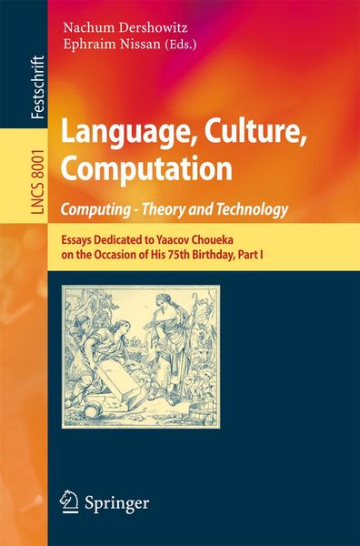 Produktbild: Language, Culture, Computation: Computing - Theory and Technology
