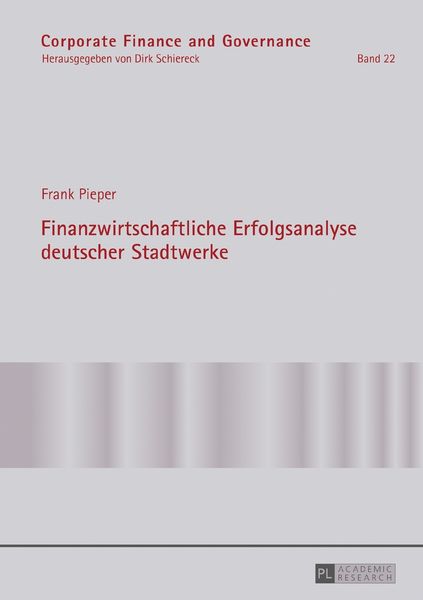 Produktbild: Finanzwirtschaftliche Erfolgsanalyse deutscher Stadtwerke