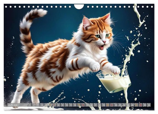 Produktbild: Hier kommt Mietzi (Wandkalender 2026 DIN A4 quer), CALVENDO Monatskalender