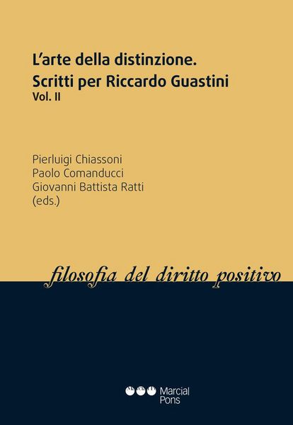 Produktbild: L'arte della distinzione : scritti per Riccardo Guastine II