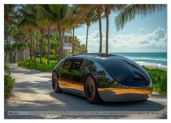 Produktbild: Zukunft Auto - Design, Autos und autonomes Fahren der Zukunft (Wandkalender 2026 DIN A4 quer), CALVENDO Monatskalender