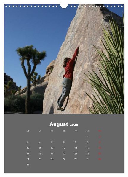 Produktbild: Erlebnis Outdoor Klettern (Wandkalender 2026 DIN A3 hoch), CALVENDO Monatskalender