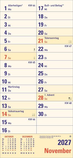 Produktbild: Gro&szlig;druck Planer 2027