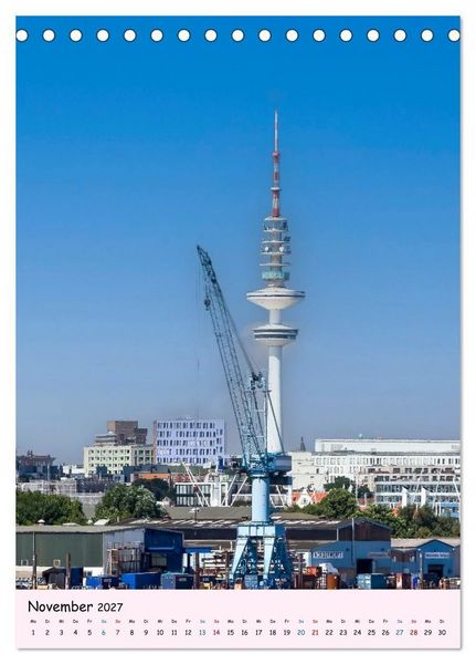Produktbild: Hamburg &ndash; Wo eine Weltstadt auf Wasser trifft (Tischkalender 2027 DIN A5 hoch), CALVENDO Monatskalender
