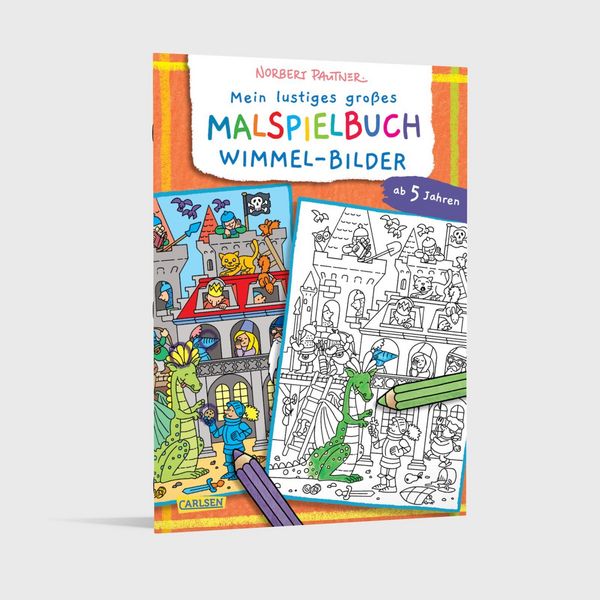 Produktbild: Mein lustiges gro&szlig;es Malspielbuch: Wimmel-Bilder (ab 5 Jahren)