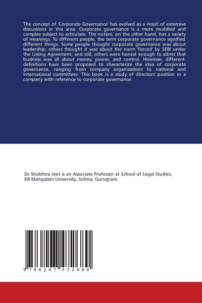 Produktbild: Directors' Position in Company Law: a Study Of Corporate Governance