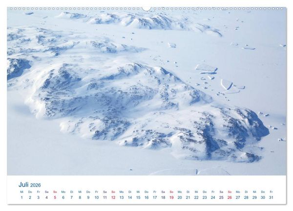 Produktbild: Polarflug Kurs Nordpol (Wandkalender 2026 DIN A2 quer), CALVENDO Monatskalender