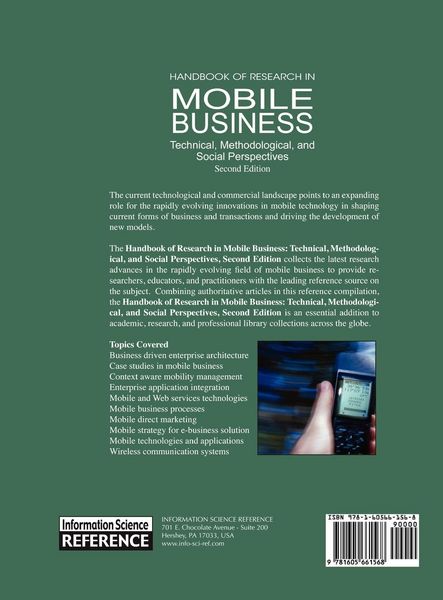Produktbild: Handbook of Research in Mobile Business, Second Edition