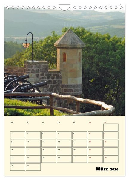 Produktbild: Die Wartburg - Weltkulturerbe in Th&uuml;ringen (Wandkalender 2026 DIN A4 hoch), CALVENDO Monatskalender