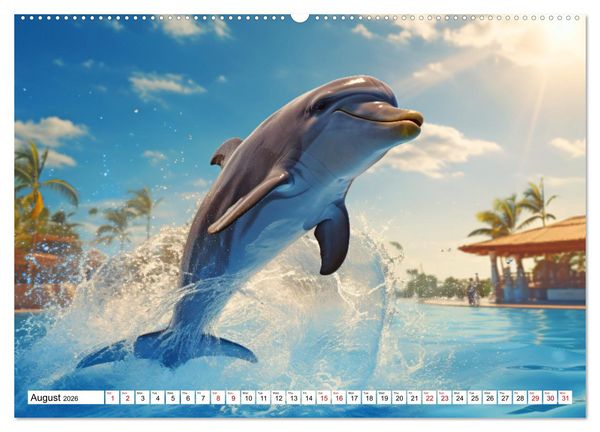 Produktbild: Sunny snapshots - A year of happy animals (High Quality Premium Wall Calendar 2026 DIN A2 landscape),CALVENDO 12 Month Wall Calendar