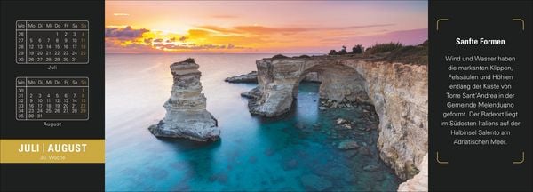 Produktbild: Naturparadiese Premium-Tischplaner 2027 - Wochenkalender mit 53 Fotografien