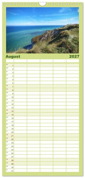 Produktbild: Familienplaner 2027 - D&auml;nemark - Mit dem Wohnmobil durch J&uuml;tland mit 5 Spalten (Wandkalender, 21 x 45 cm) CALVENDO