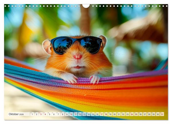 Produktbild: Hamster auf Reisen (Wandkalender 2026 DIN A3 quer), CALVENDO Monatskalender