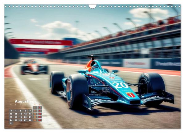 Produktbild: Formel E, Strom, Speed und Sieg (Wandkalender 2026 DIN A3 quer), CALVENDO Monatskalender