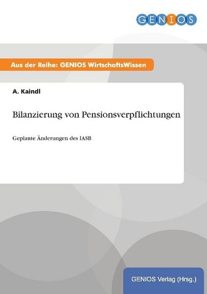 Produktbild: Bilanzierung von Pensionsverpflichtungen