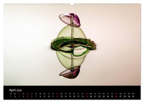 Produktbild: Liquid Art - Magische Momente mit Wassertropfen (Wandkalender 2026 DIN A2 quer), CALVENDO Monatskalender