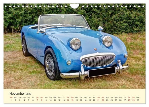 Produktbild: Iconic British Cars (Wall Calendar 2026 DIN A4 landscape), CALVENDO 12 Month Wall Calendar