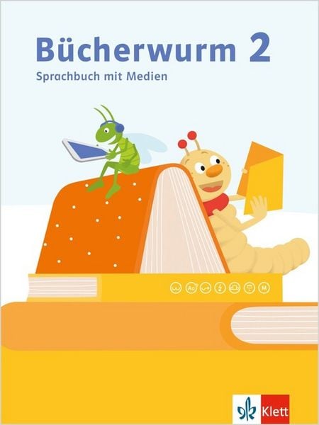 Produktbild: B&uuml;cherwurm 2. Sprachbuch mit Medien Klasse 2