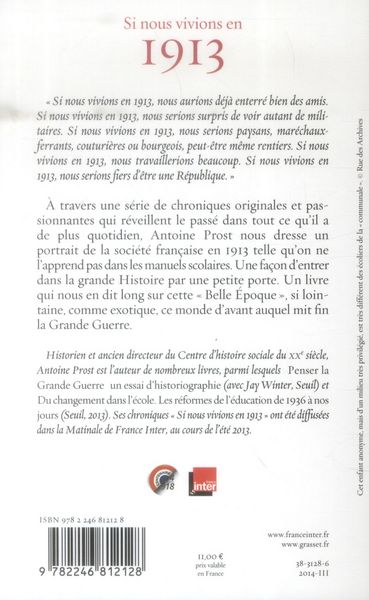 Produktbild: Si Nous Vivions En 1913