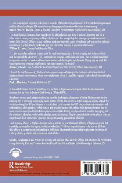 Produktbild: Chief Diversity Officers in Higher Education Today