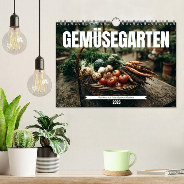 Produktbild: Gem&uuml;segarten - Gem&uuml;se aus dem eigenen Garten (Wandkalender 2026 DIN A4 quer), CALVENDO Monatskalender