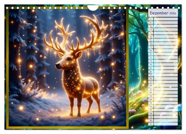 Produktbild: Der magische Freundschaftswald (Wandkalender 2026 DIN A4 quer), CALVENDO Monatskalender