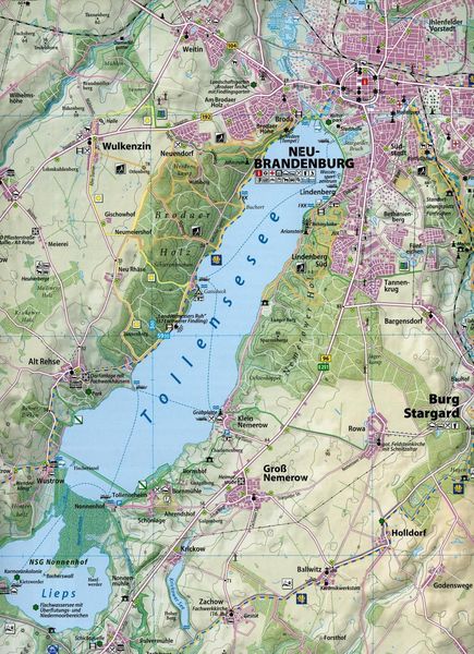 Produktbild: Wanderkarte Pilgerweg Mecklenburgische Seenplatte