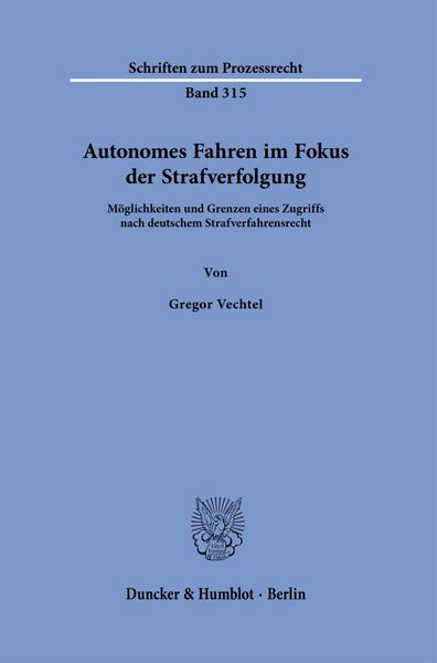 Produktbild: Autonomes Fahren im Fokus der Strafverfolgung