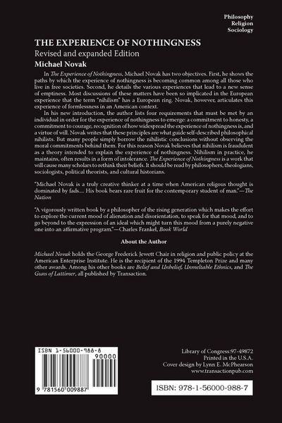 Produktbild: The Experience of Nothingness