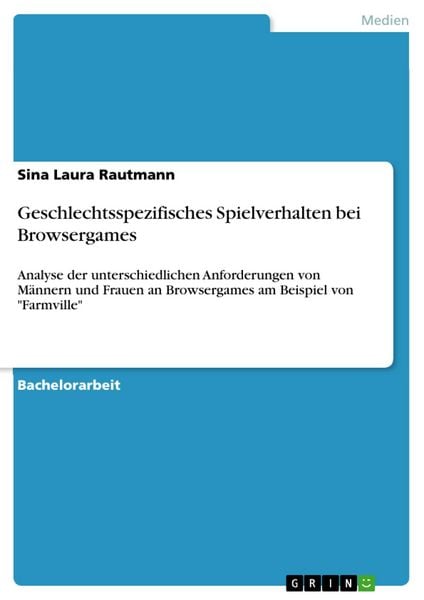 Produktbild: Geschlechtsspezifisches Spielverhalten bei Browsergames